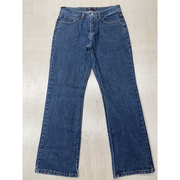 MICROS Young Men SIZE 18 Approx 30x28 Relaxe FIT JEANS DARK WASH - Picture 5 of 9